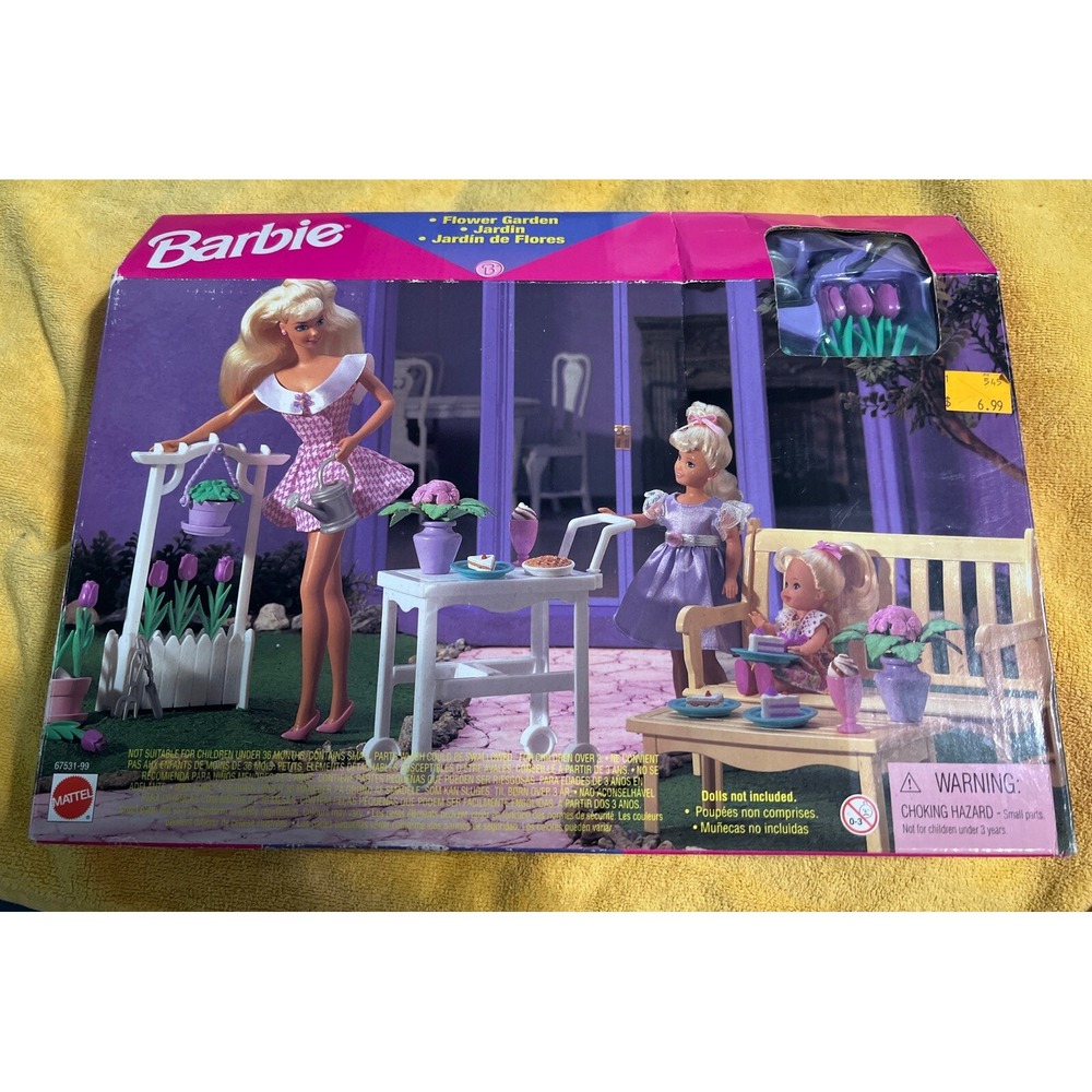 Barbie Flower Garden Playset for Folding Pretty House 1997 Mattel #67531 NRFB